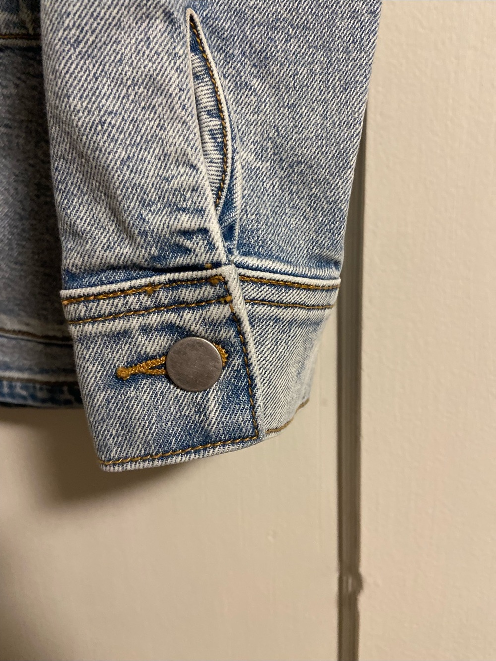 Free People x Driftwood Denim Shabby Chic Jacket Floral Patchwork Rustic Boho S - Picture 11 of 16